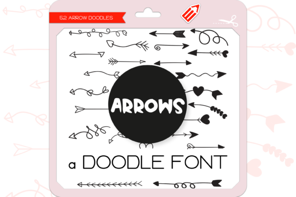 Arrows Dingbats: A Fun Hand-Drawn Font for Crafters