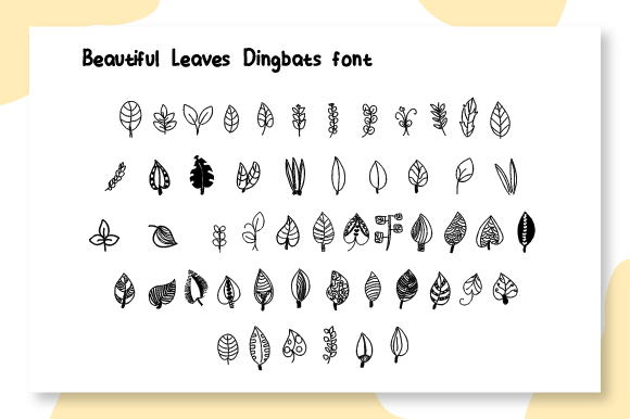 Beautiful Leaves: A Nature-Themed Dingbats Font Review