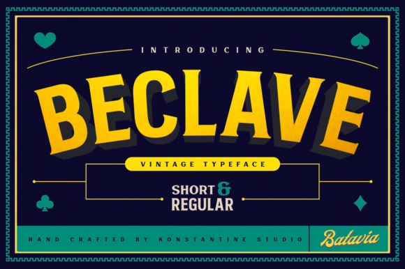 Beclave: A Bold Serif Font for Branding, Packaging, and Creative Typography