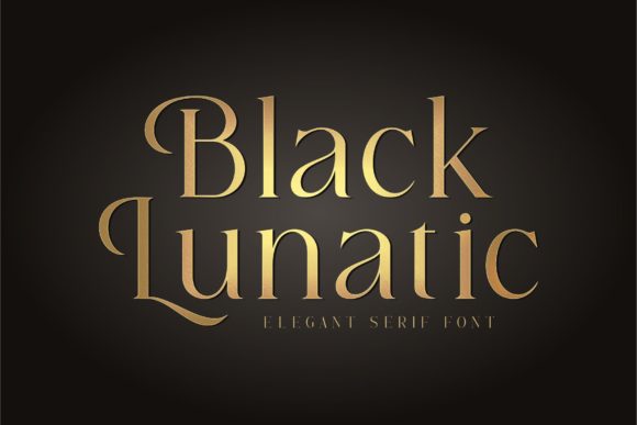 Black Lunatic: An Elegant Serif Font for Makers