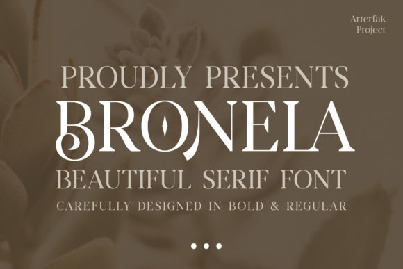 Bronela: A Bold Serif Font for Makers