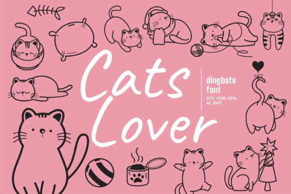 Cats Lover: A Unique Dingbats Font for Creative Web Design