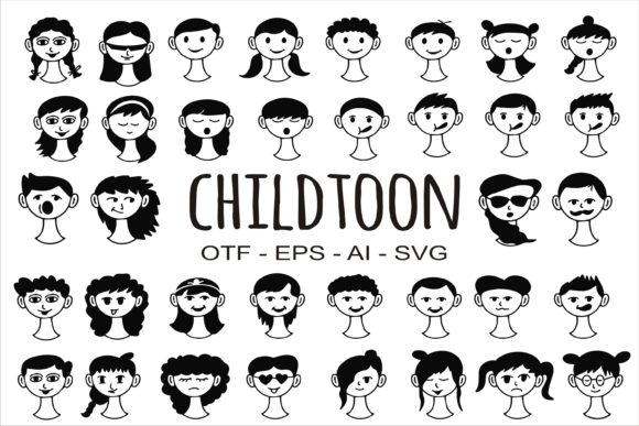 Childtoon: The Creative Dingbats Font for Campaigns