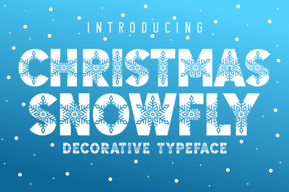 Christmas Snowfly: A Playful Decorative Font for Business Branding