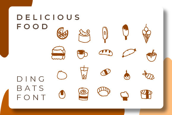 Delicious Food: A Unique Dingbats Font Review