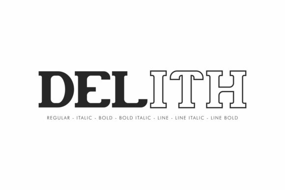 Delith: A Unique Serif Font for Editorial Design