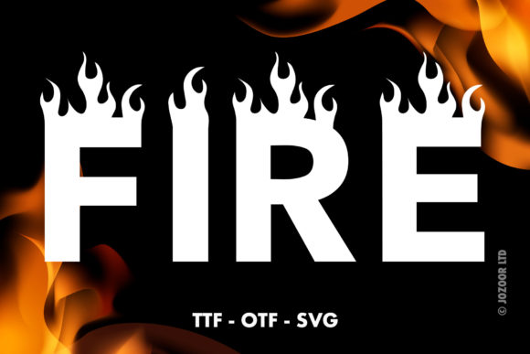 Fire Font: A Bold Decorative Typeface for Web Design