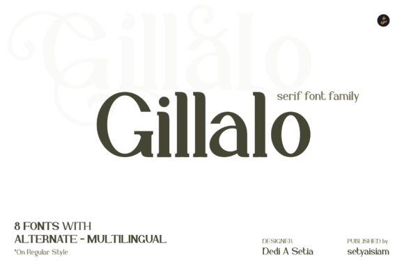 Gillalo: A Bold Serif Font for Crafters