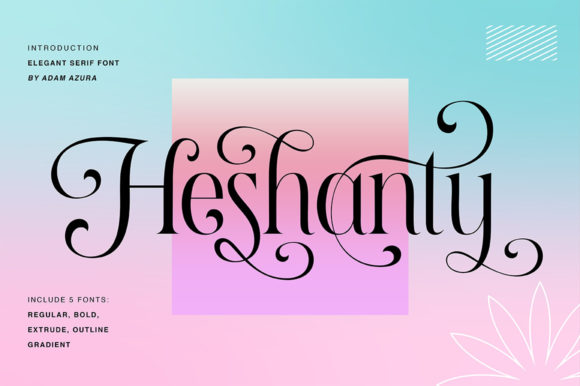Heshanty: A Luxurious Serif Font for Scroll-Stopping Digital Campaigns