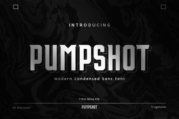 Pumpshot: A Bold Serif Font for Campaigns