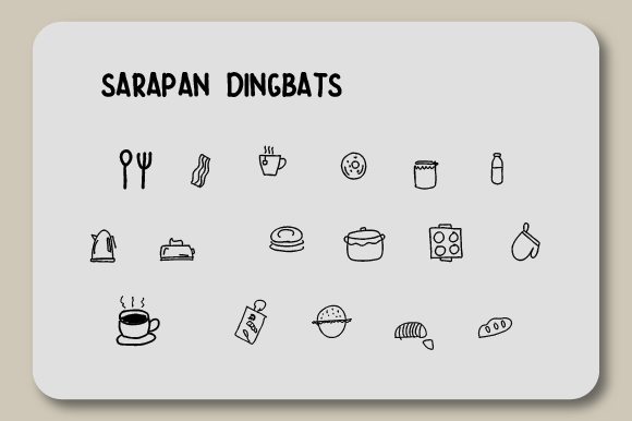 Sarapan: A Versatile Dingbats Font for Business Branding