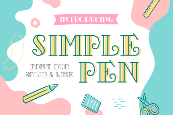 Simple Pen: A Playful Serif Font for Crafty Creators and Etsy Sellers