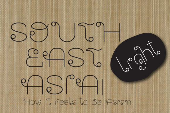 Southeast Asia Light Font for Business Branding