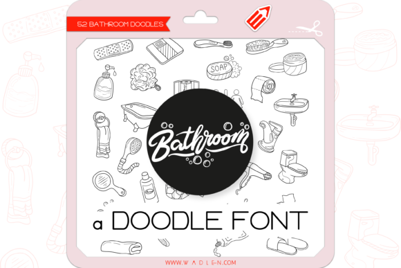 The Bathroom: A Cute Dingbats Font for Creative Campaigns