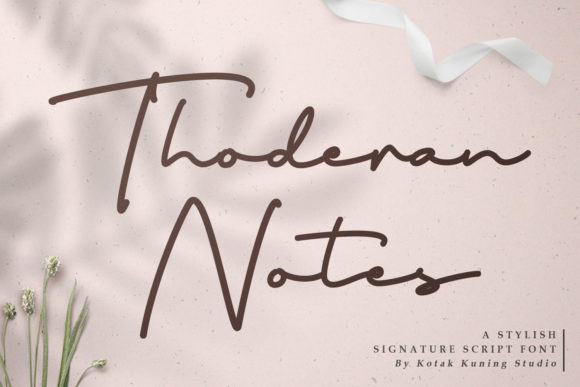 Thoderan Notes: A Premium Script Handwritten Font Review