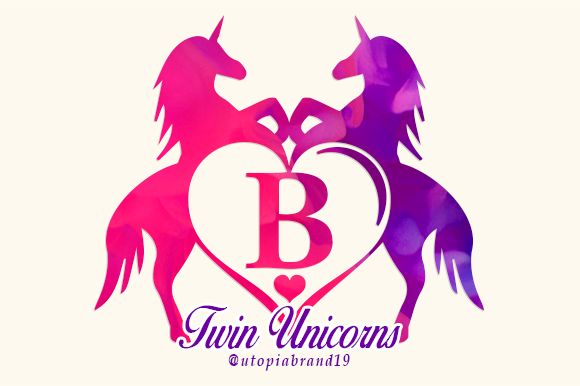Twin Unicorns and Heart Monogram Font Review